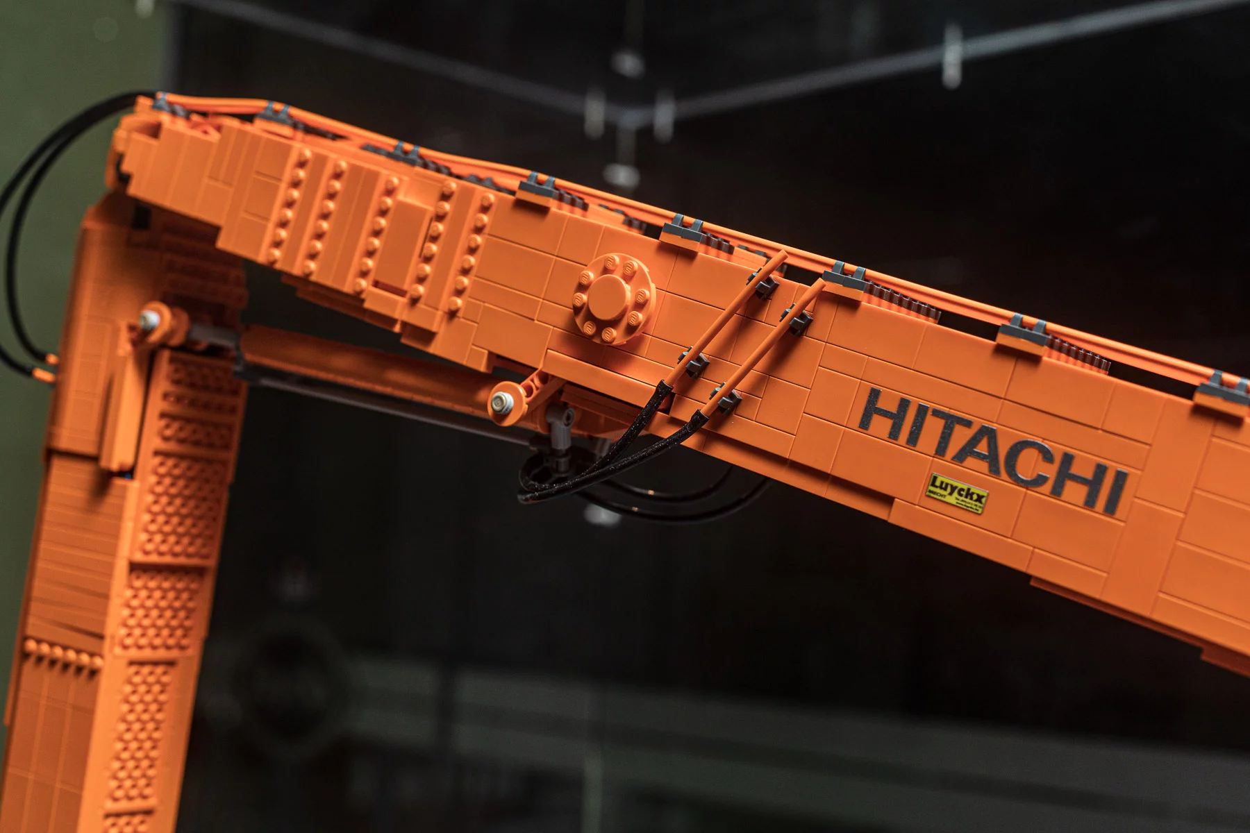 Lego® scale model EX1900 SL 40 meters and EX1200-7 with 2-piece boom