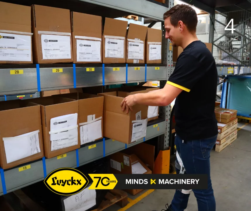 Handling an order in our warehouse