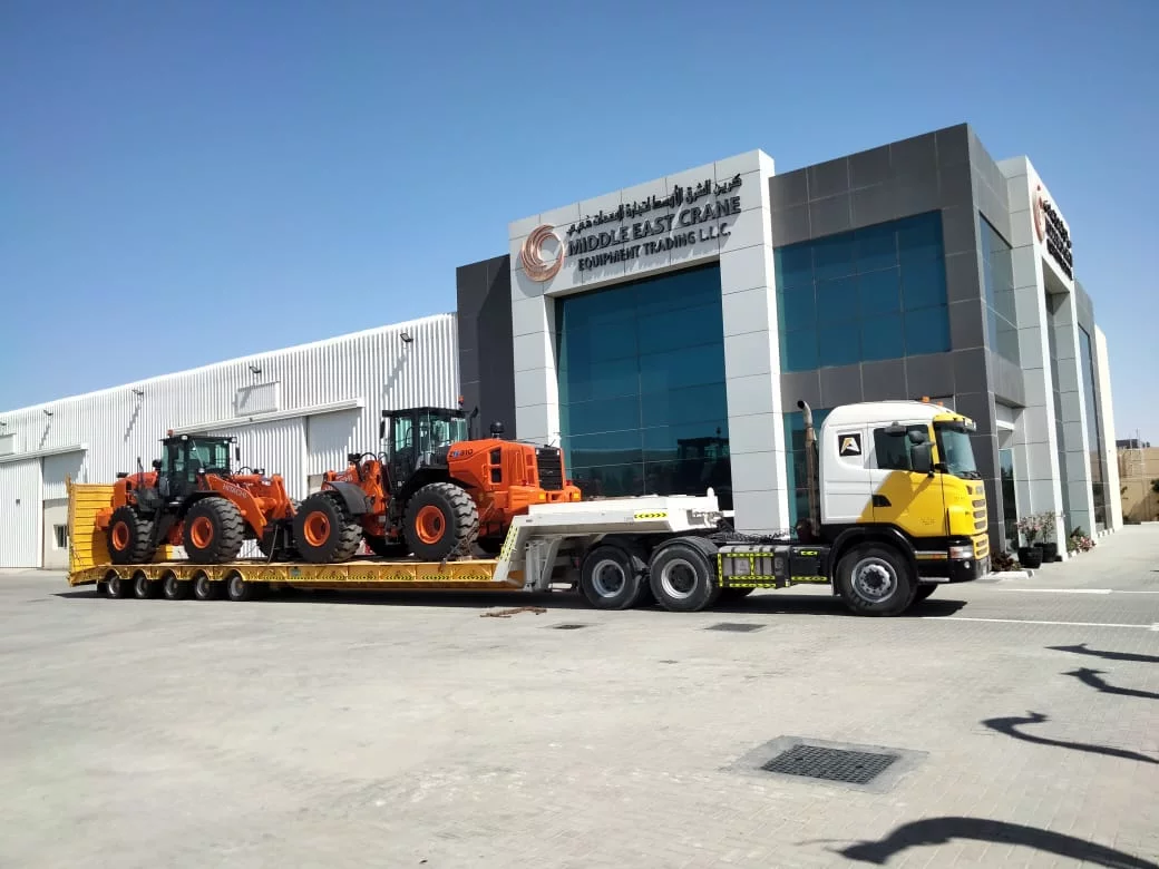 Delivery of 6 new Hitachi ZW310 wheel loaders for  Aertssen Machinery Services