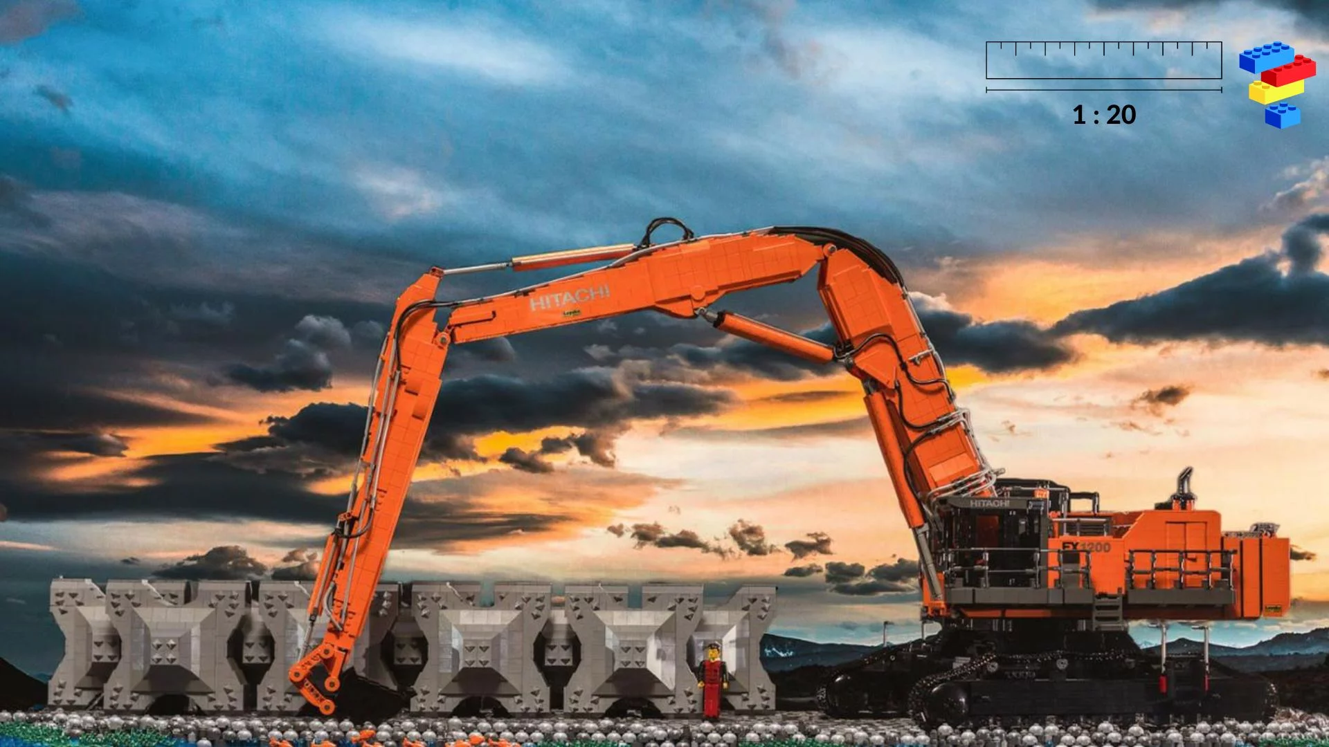 Collection LEGO® Hitachi scale models