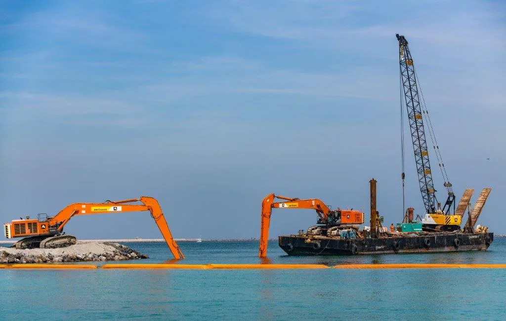 Aertssen jobsite Palm Jumeirah - Dubai