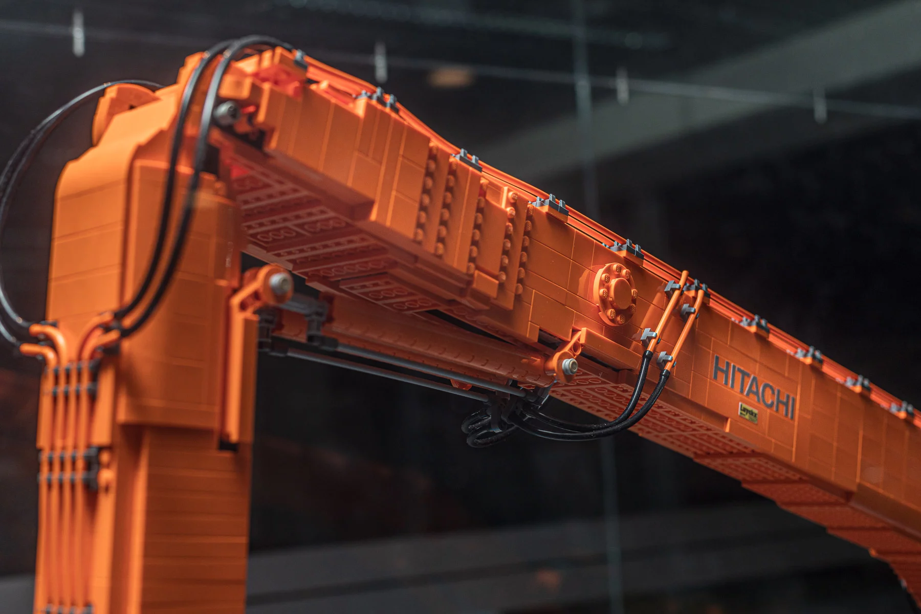 Lego® scale model EX1900 SL 40 meters and EX1200-7 with 2-piece boom