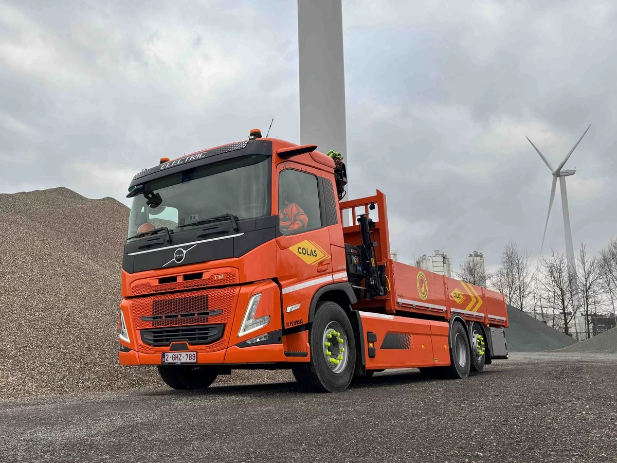 Colas Belgium puts first Volvo FM Electric into service