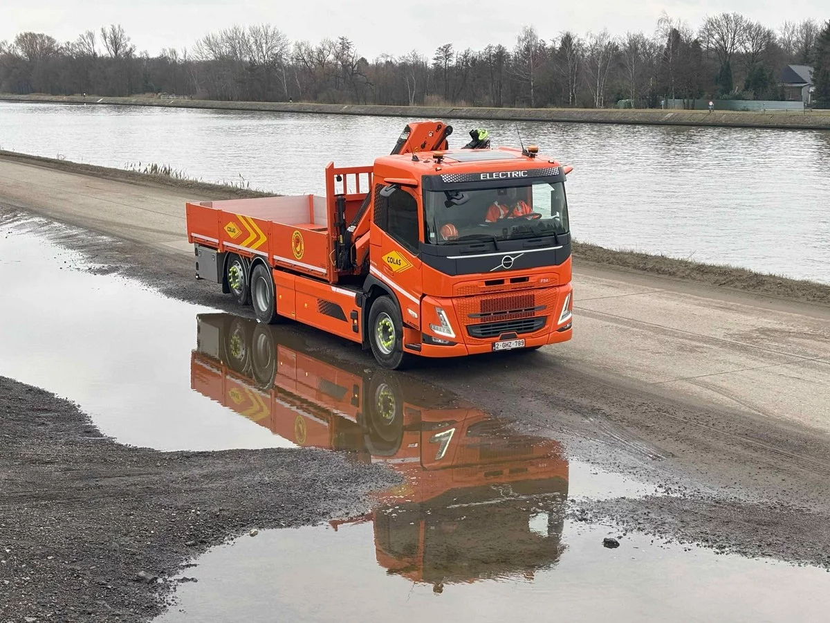 Colas Belgium puts first Volvo FM Electric into service