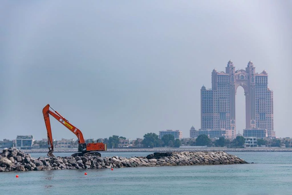 Aertssen jobsite Palm Jumeirah - Dubai