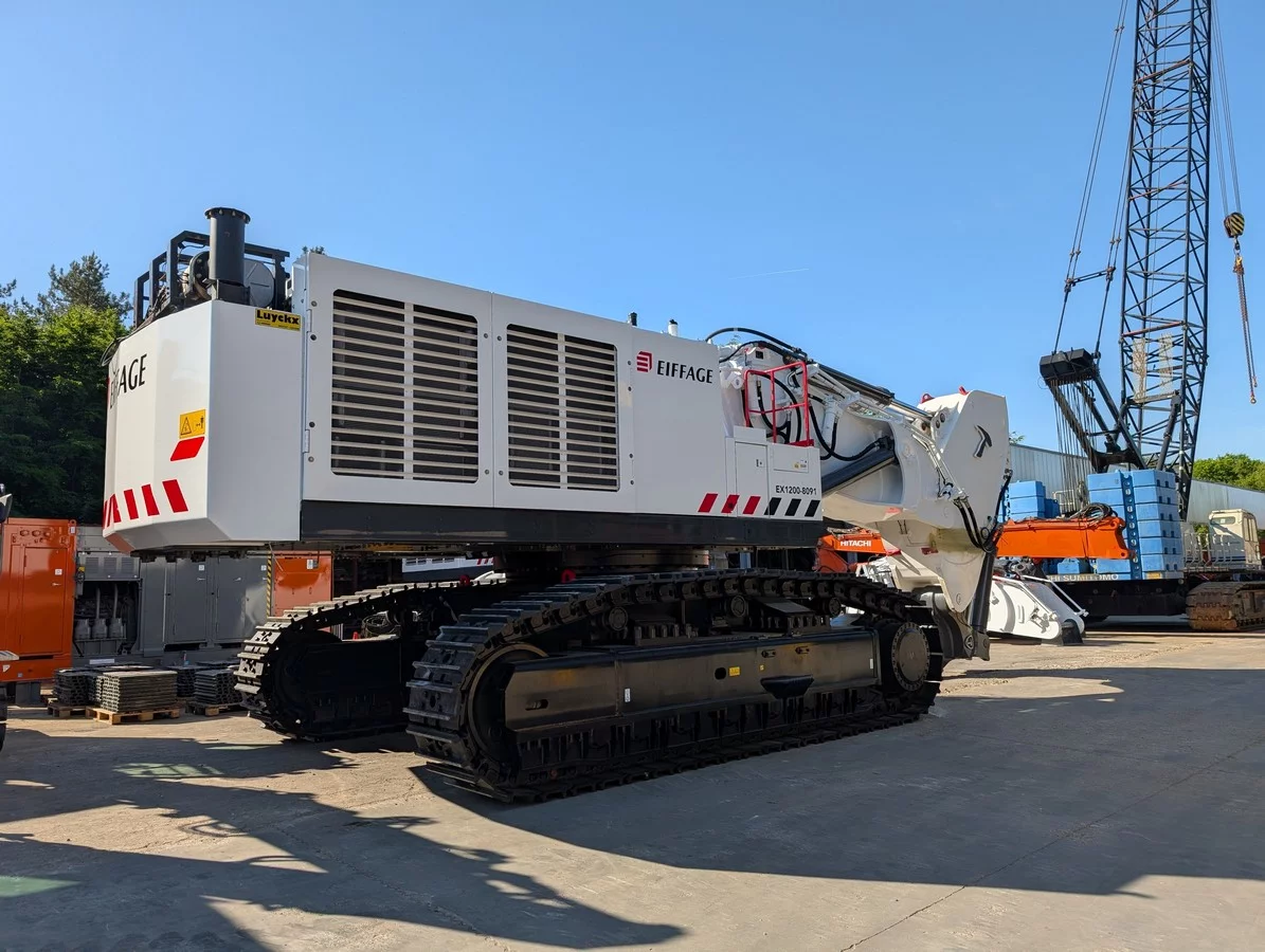 Eiffage chooses Hitachi EX1200-7 excavators with Sunton Ripper on construction of EPR2 reactors in Penly