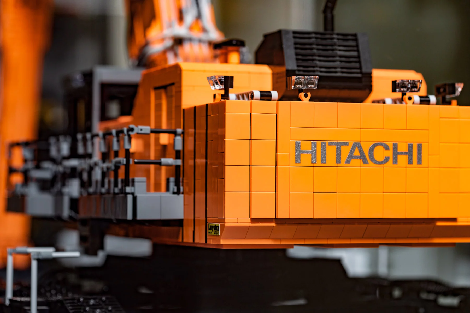 Lego® scale model EX1900 SL 40 meters and EX1200-7 with 2-piece boom