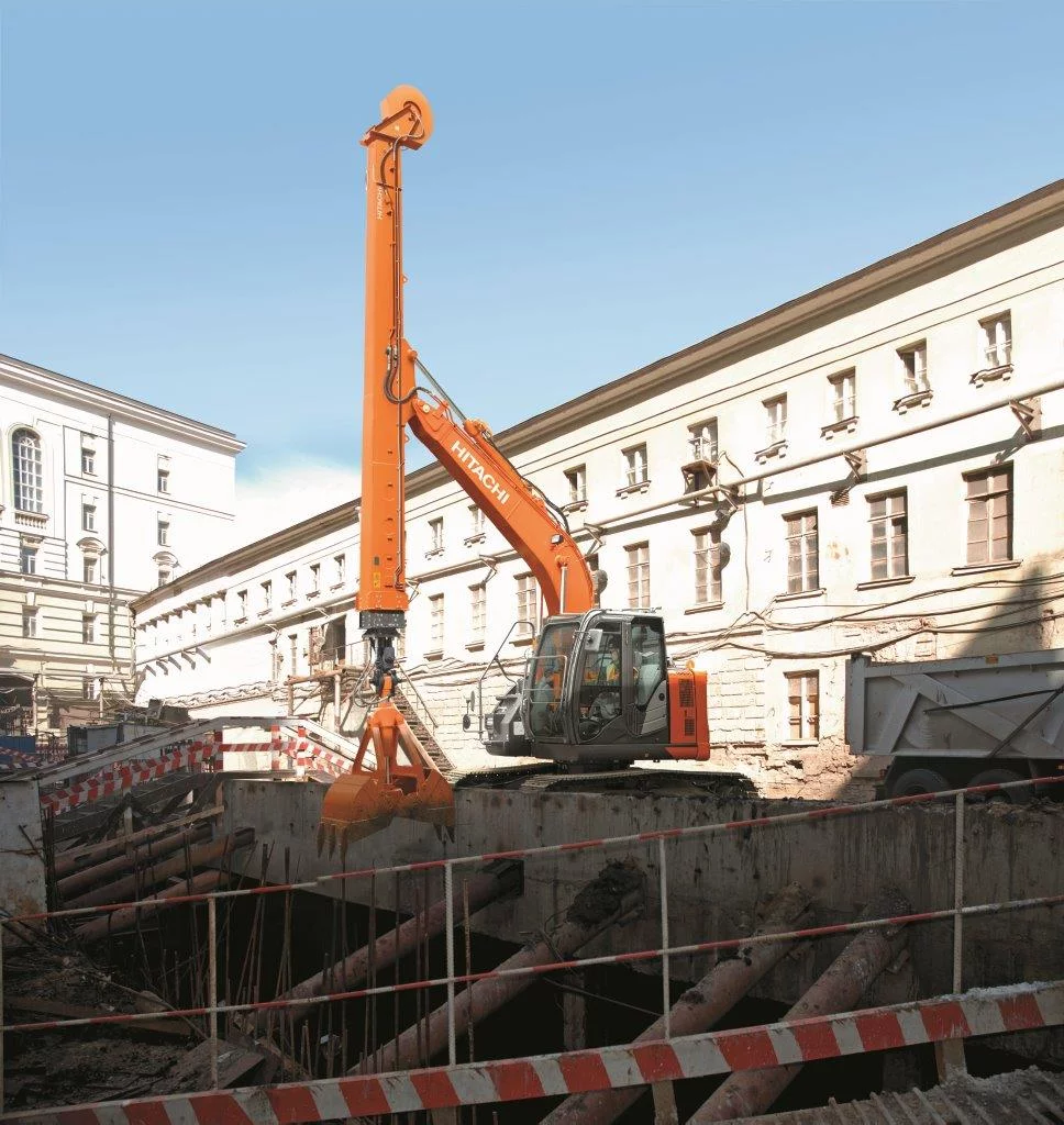 HITACHI presents smallest telescopic arm excavator