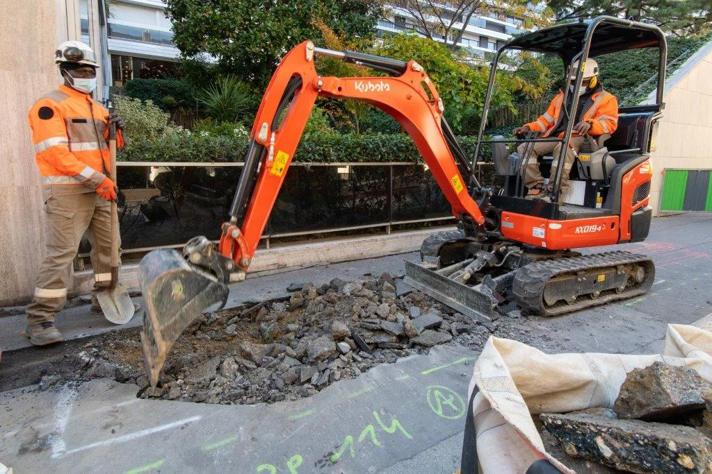 Kubota LPG mini excavator