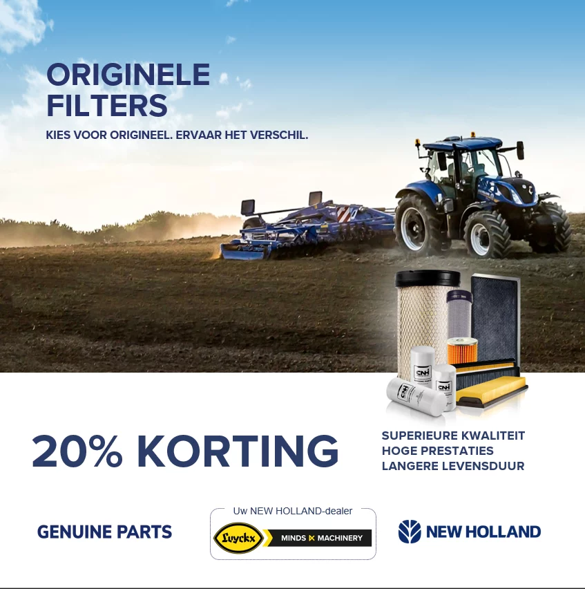 20 % discount on New Holland filters