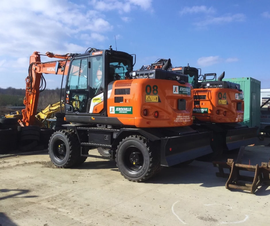 Entreprise Jerouville chooses quality: Hitachi ZX155W-7