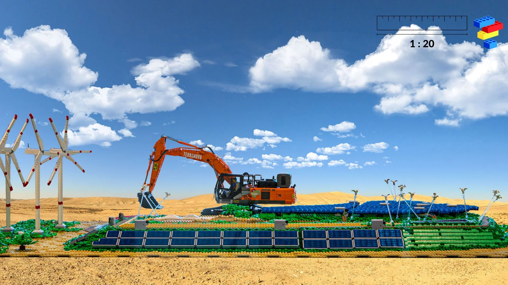 Collection LEGO® Hitachi scale models