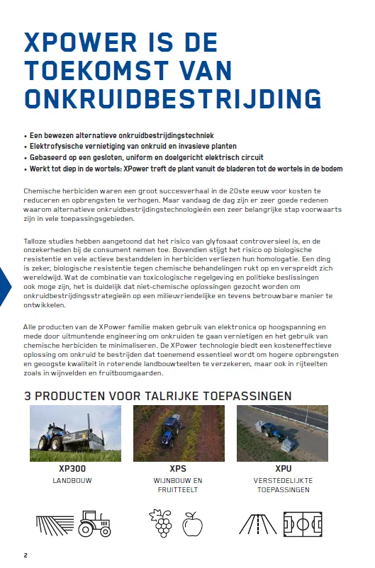 Info session electric weed control