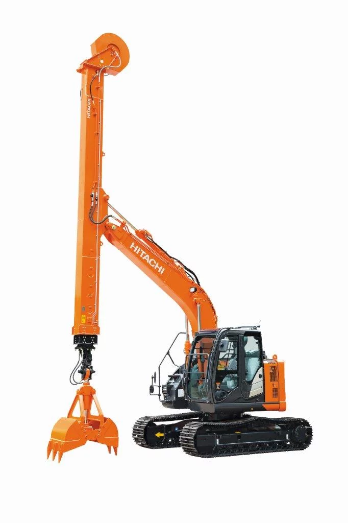 HITACHI presents smallest telescopic arm excavator