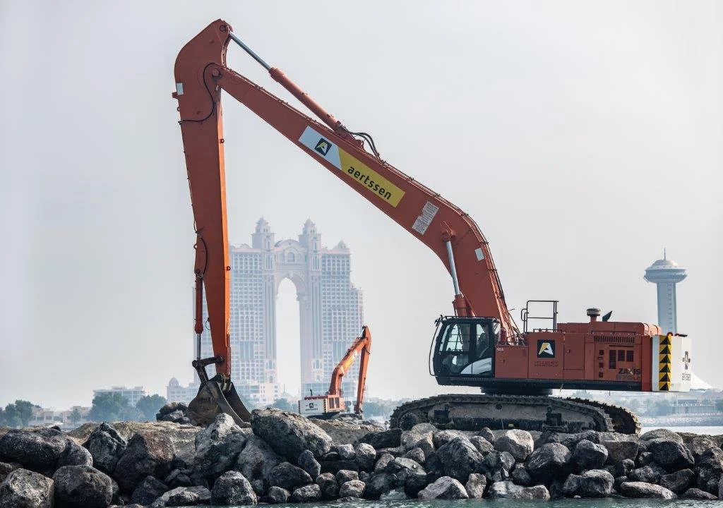 Aertssen jobsite Palm Jumeirah - Dubai