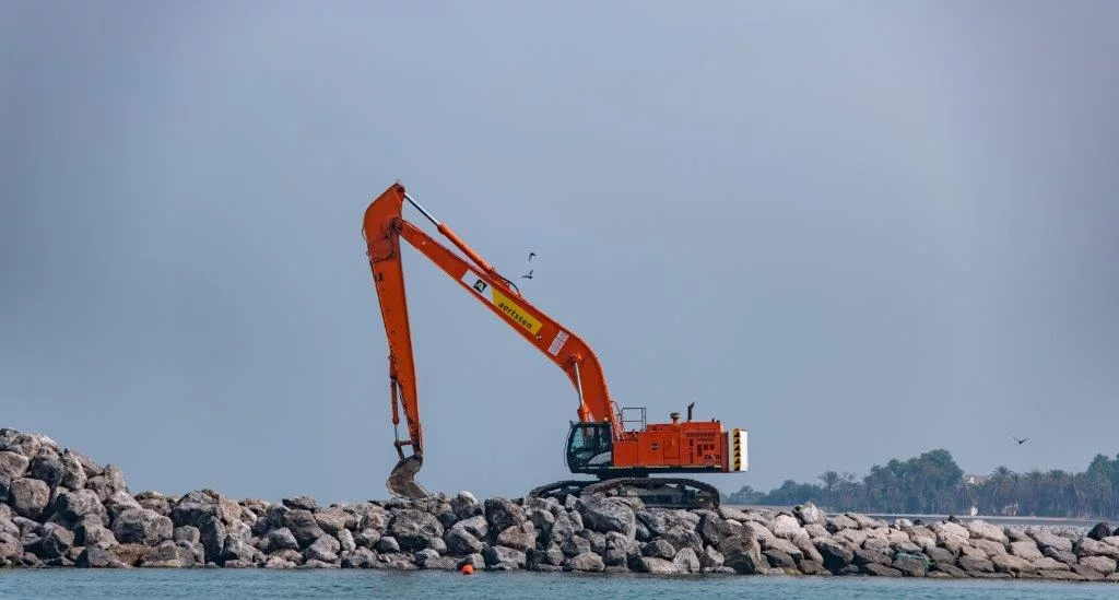 Aertssen jobsite Palm Jumeirah - Dubai
