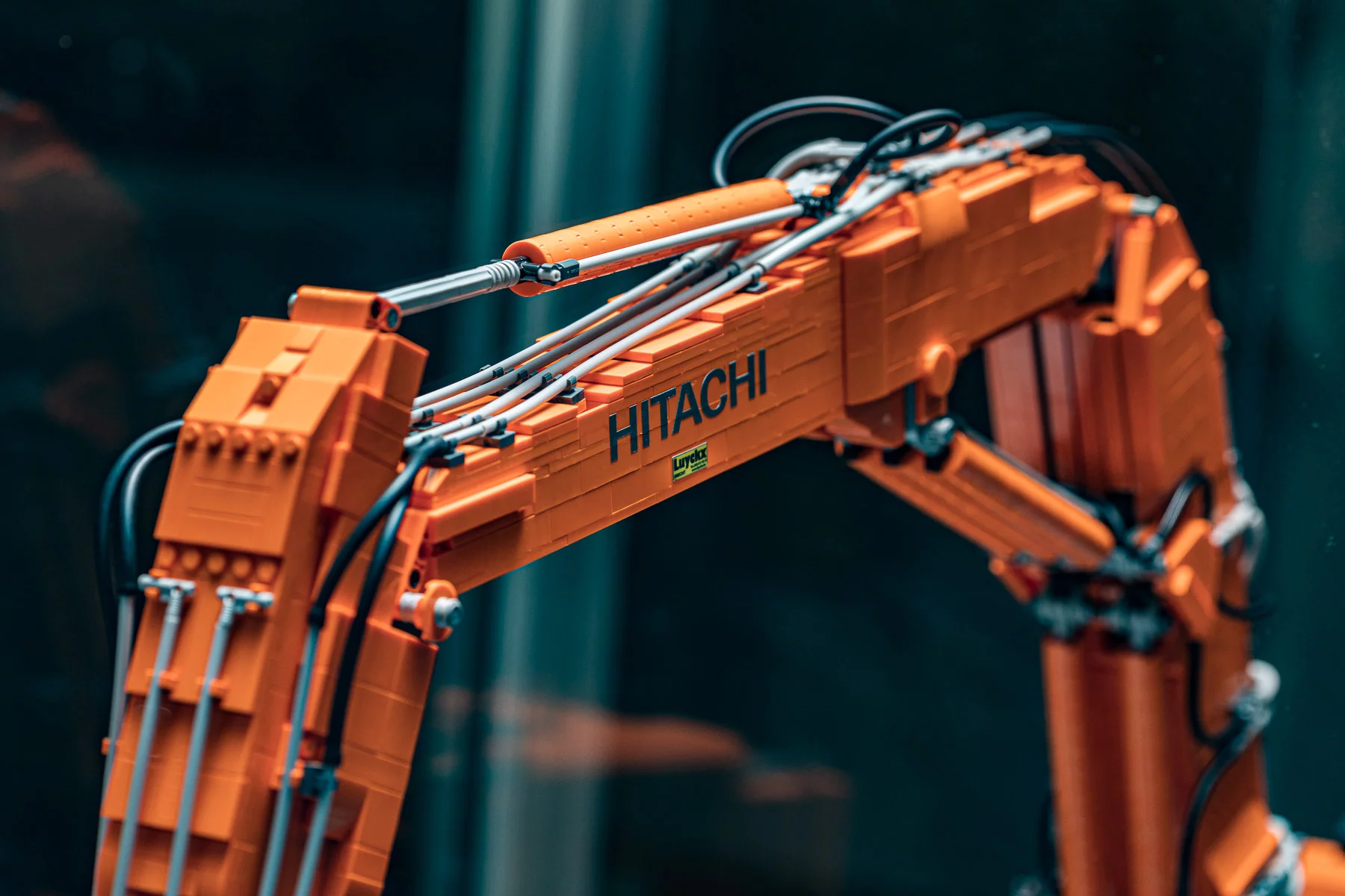 Lego® scale model EX1900 SL 40 meters and EX1200-7 with 2-piece boom