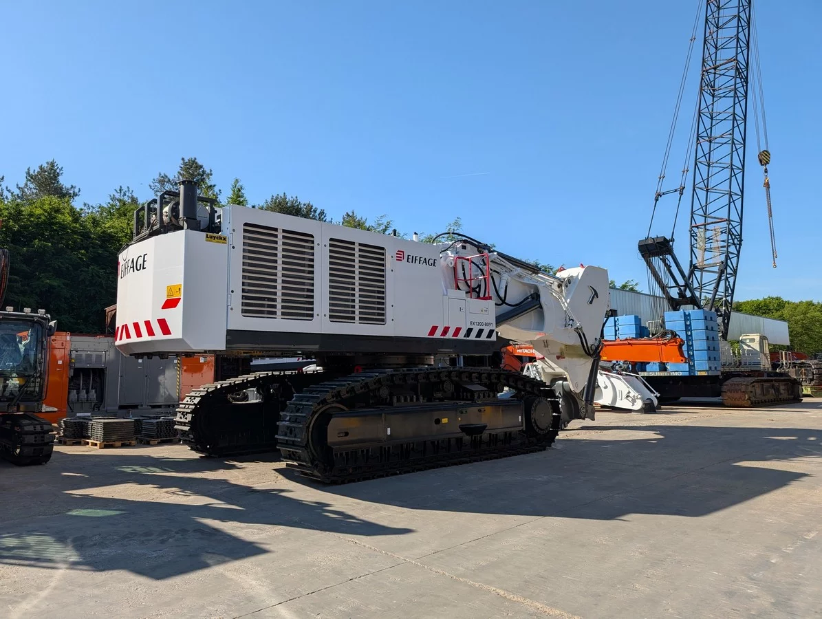 Eiffage chooses Hitachi EX1200-7 excavators with Sunton Ripper on construction of EPR2 reactors in Penly