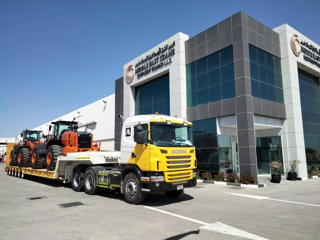 Delivery of 6 new Hitachi ZW310 wheel loaders for  Aertssen Machinery Services