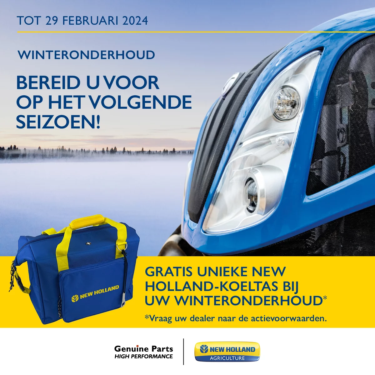 Winter maintenance 2023 - 2024: time for a check-up of your New Holland