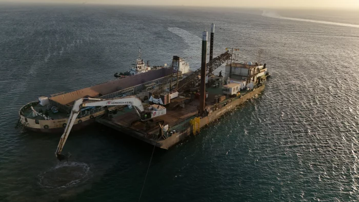 Dredging work at Herbosch Kiere in Senegal