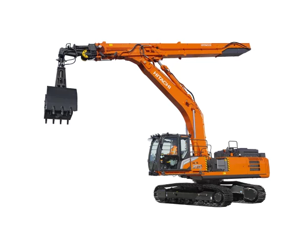 Telescopic excavator machines