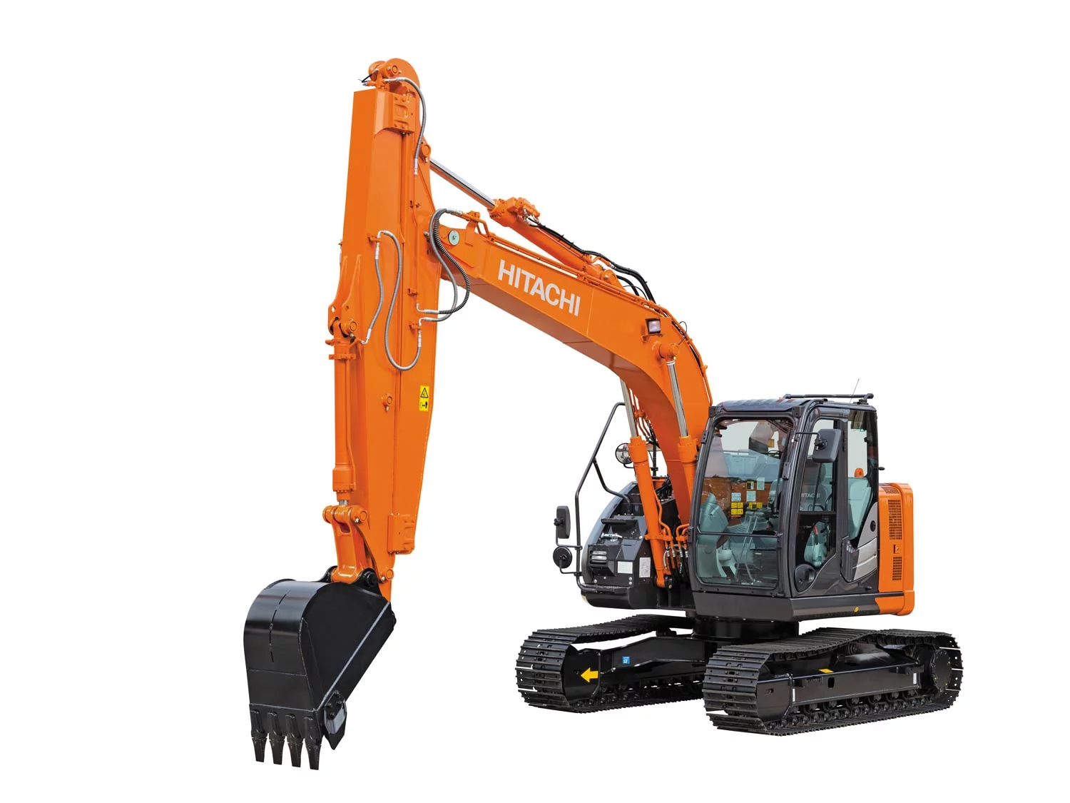 Hitachi présente la pelle à bras coulissant ZX135US-6