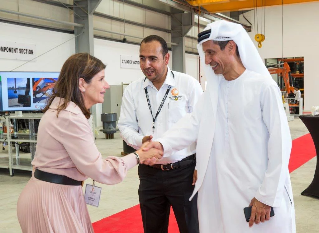 OUVERTURE  des nouvelles infrastructures Middle East Crane