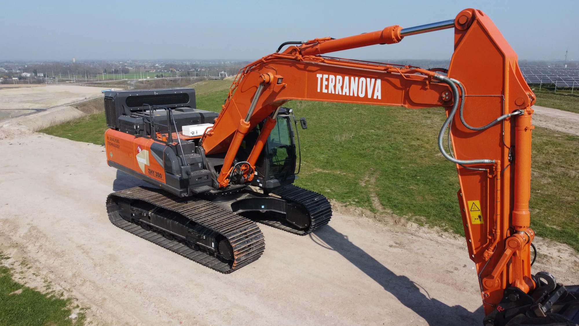 Excavatrice à hydrogène en phase de test Terranova