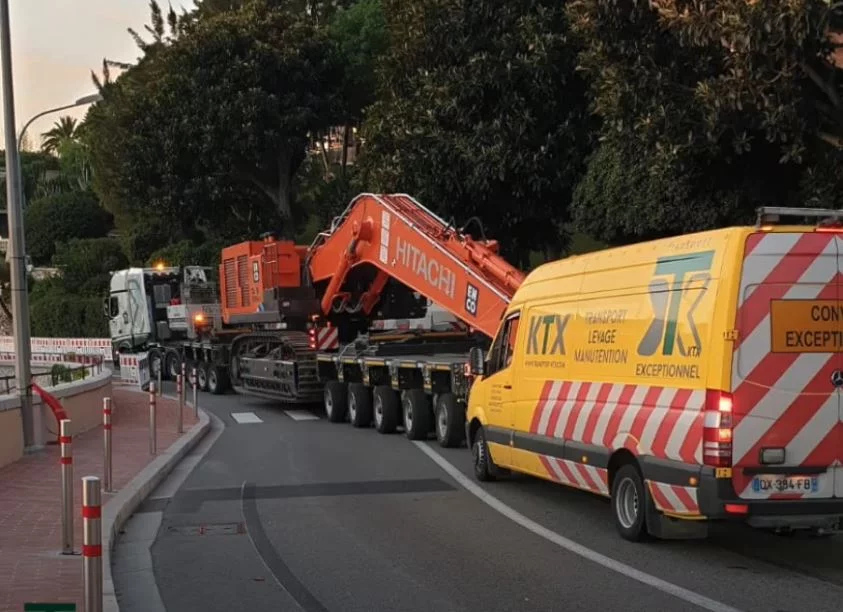 Convoi Exceptionnel dans la Principauté de Monaco