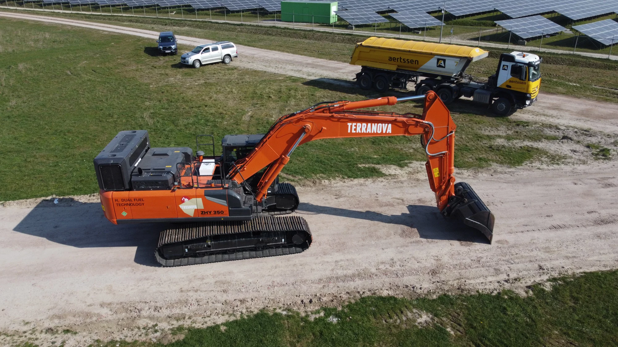 Excavatrice à hydrogène en phase de test Terranova