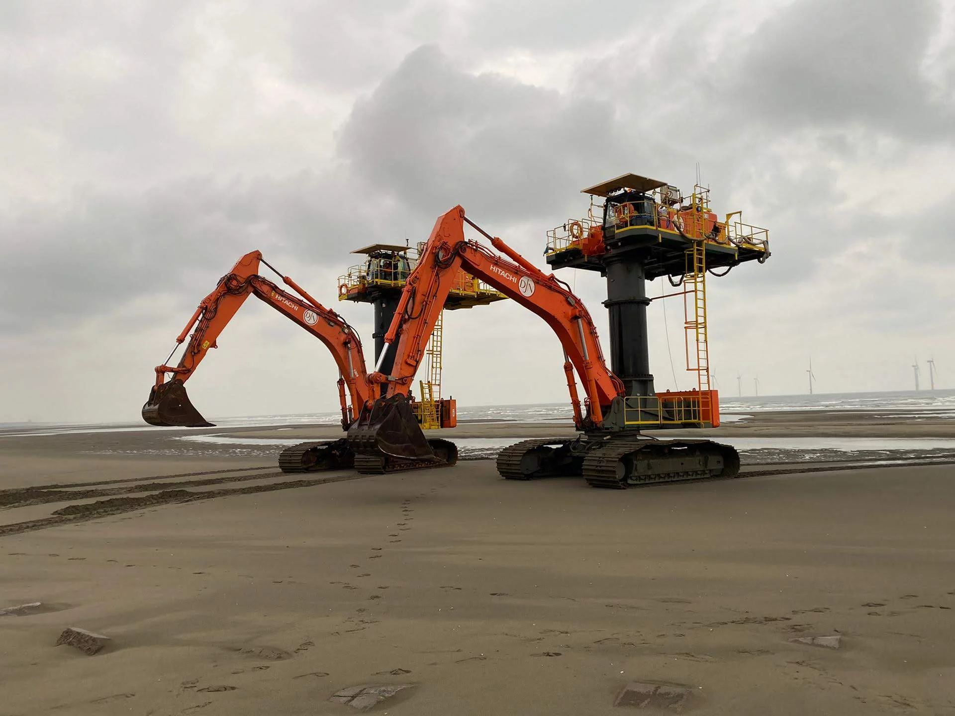 Jan De Nul mobilise trois ZX 870 STARFISH pour la construction d’un parc éolien à Taiwan