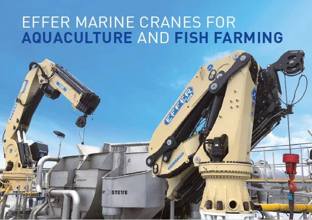 Une nouvelle grue "Marine" pour l'aquaculture et la pisciculture
