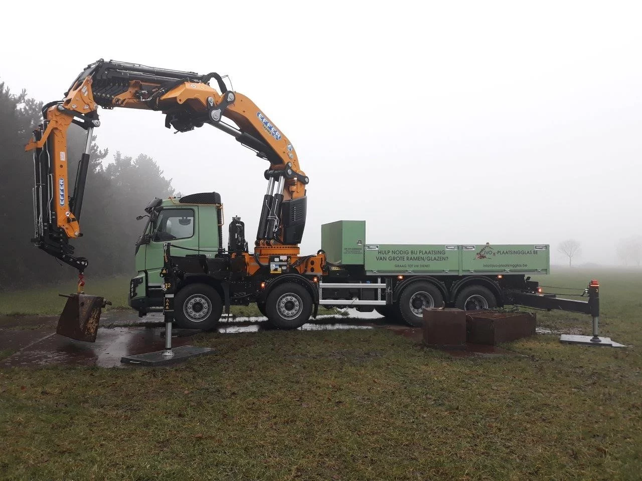 Livraison d’une machine ? Effer 955-8S + JIB 6S avec V-stab (stabilité à 360°)