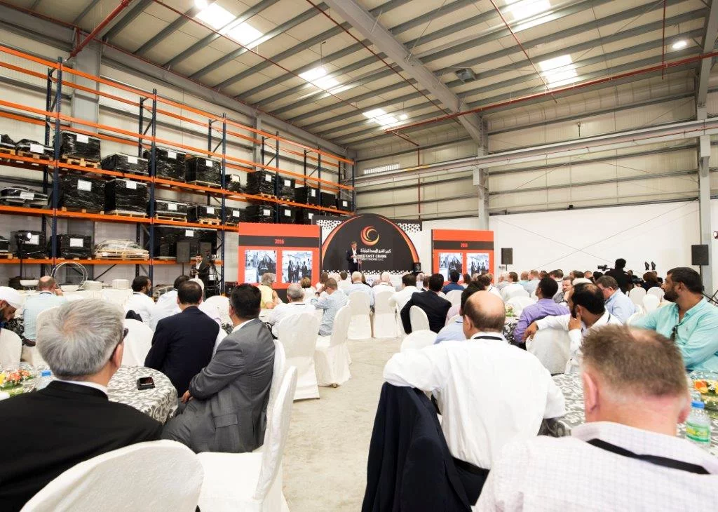 OUVERTURE  des nouvelles infrastructures Middle East Crane