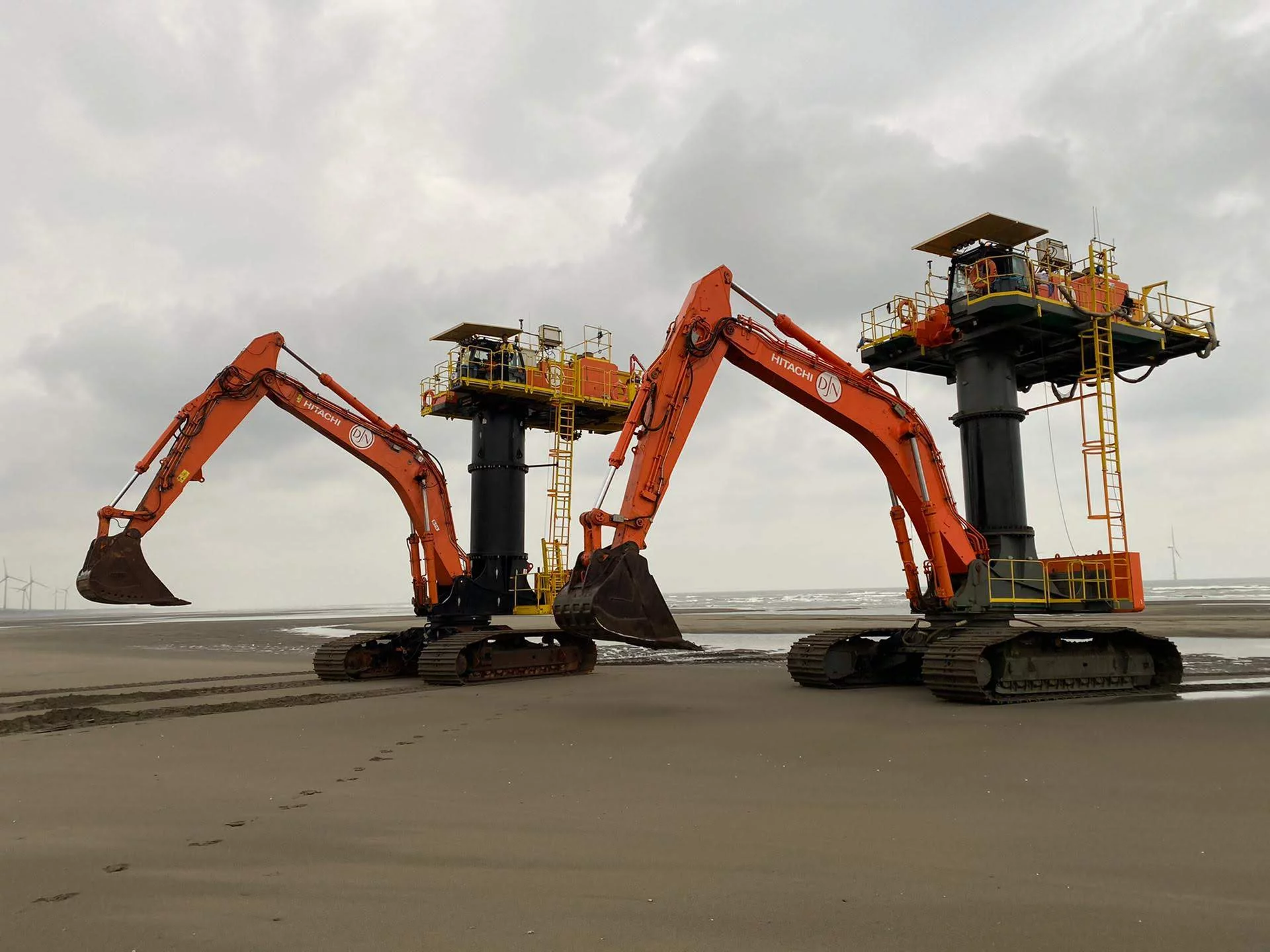 Jan De Nul mobilise trois ZX 870 STARFISH pour la construction d’un parc éolien à Taiwan