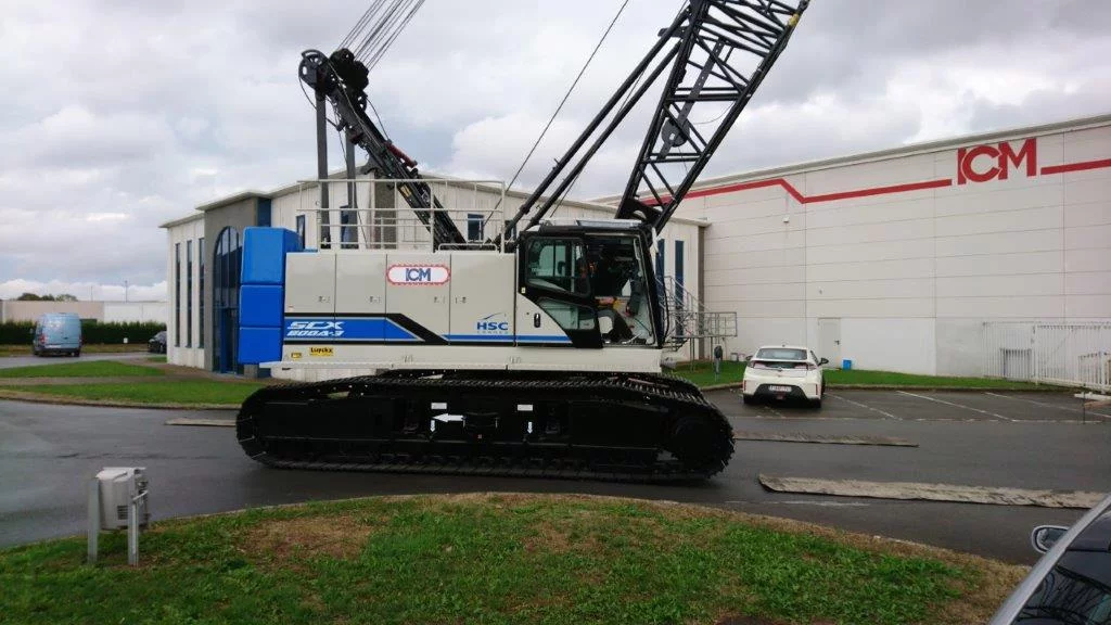 Grue à cable 80 tonnes pour ICM