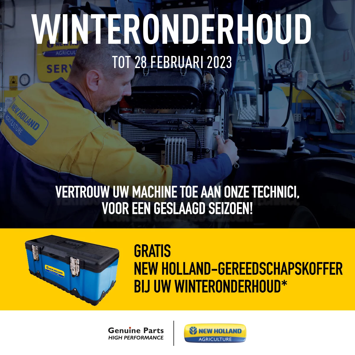 Entretien hivernal 2022 - 2023 : le moment de faire un check-up de votre machine New Holland