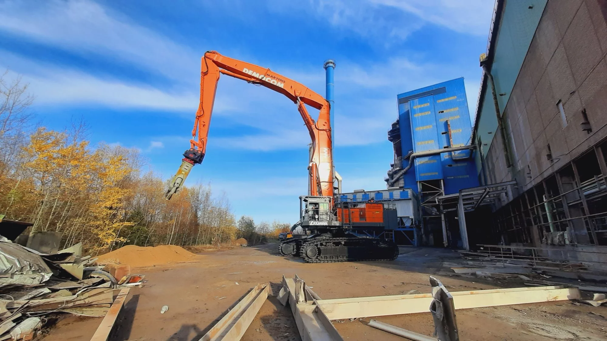 MARTENS DEMOCOM MET EN SERVICE L'EX1200-7 HIGH DEMOLITION