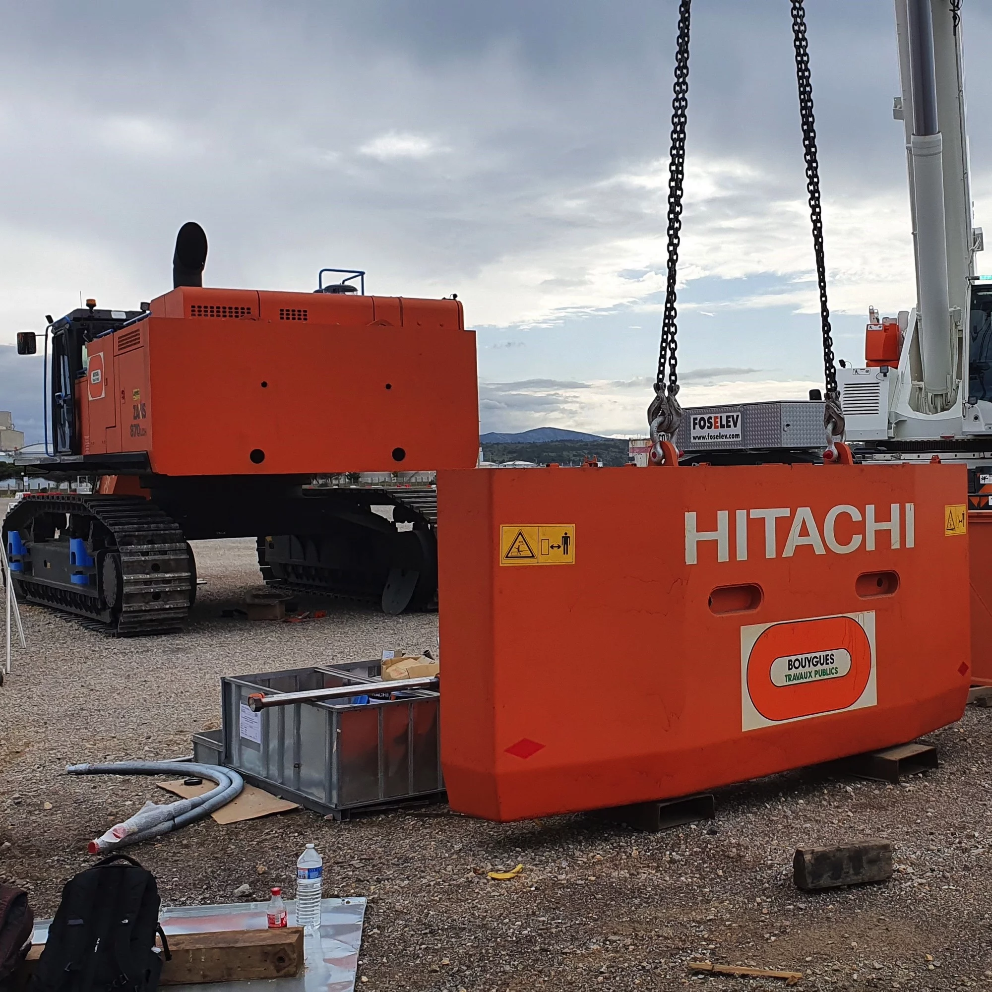 Montage de la ZX870 pour Bouygues