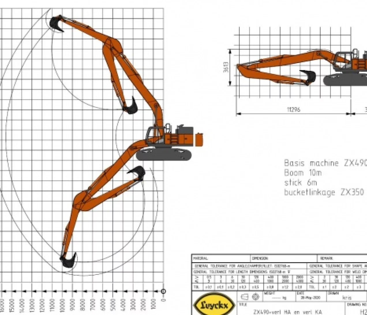 Afbeelding Luyckx Special Applications ZX470 | 490 SLF 14m