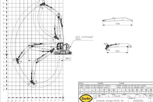 Afbeelding Luyckx - Special Applications ZX225 SLF 13m