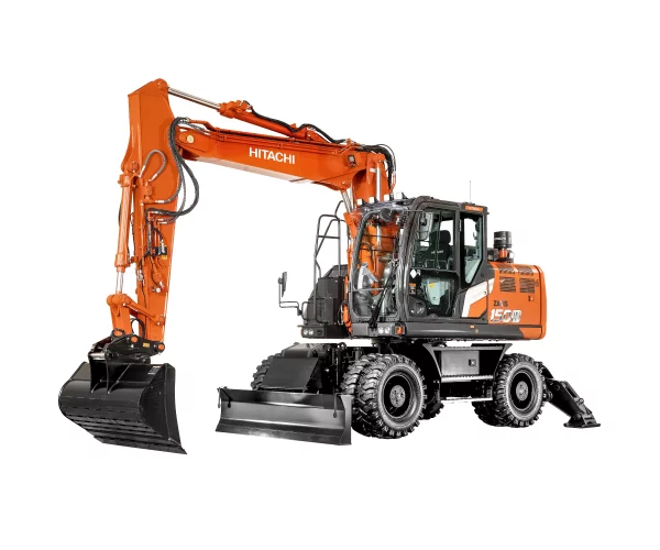 Graafmachines op banden