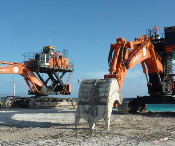 Verhoogde graafmachines