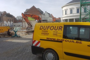 Dufour sloopt gewapende betonnen fundatie in recordtijd