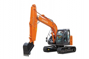 Hitachi introduces ZX135US-6 sliding arm excavator
