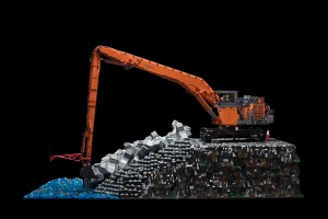 Lego® schaalmodel EX1900 SL 40 meter en EX1200-7 met 2-piece boom