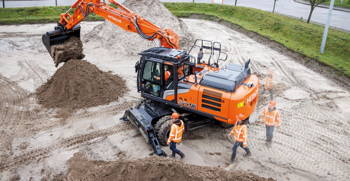 Hitachi lanceert grootste model in Zaxis-7 serie: ZX220W-7 