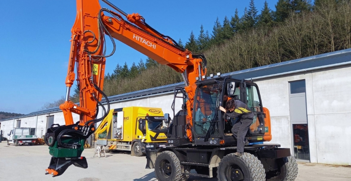 Entreprise Jerouville kiest voor kwaliteit: Hitachi ZX155W-7